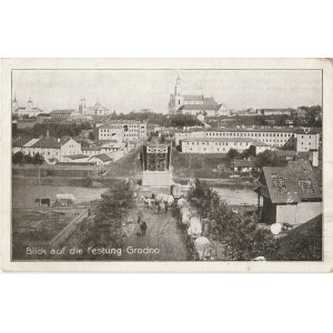 GRODNO. Blick auf die Festung Grodno, wyd. 1917; cz.-b., stan db