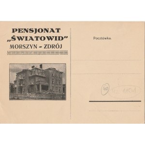 MORSZYN. Pensjonat „Światowid” Morszyn-Zdrój, wyd. 1933; cz.-b., stan db