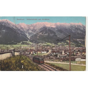 INNSBRUCK. Innsbruck. Stubaitalbahn mit Nordkette, wyd. Innsbruck, ok. 1911
