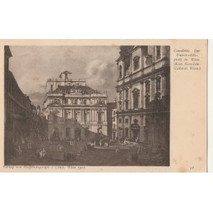 WIEDEŃ. Canaletto. Der Universitätsplatz in Wien (Kais. Gemälde-Gallerie, Wien)