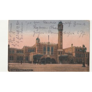 GANDAWA. GAND LA GARE ST. PIERRE, wyd. J. N. & C., ok. 1916; kolor., stan db