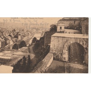 NAMUR. NAMUR. Citadelle, Chemin des Canons, wyd. ok. 1915; cz.-b., stan db