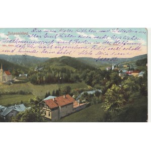 JAŃSKIE ŁAŹNIE. Johannisbad. Kath. Kirche., wyd. Verlag von Fr. Wenzel
