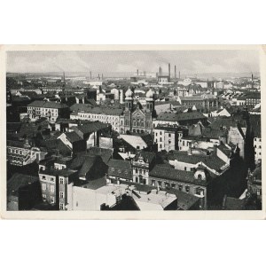 PILZNO. Panorama miasta, wyd. Praha, ok. 1941; cz.-b., stan bdb, z obiegiem