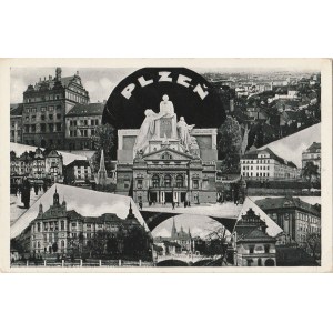 PILZNO. PLZEN, wyd. Praha, ok. 1941; cz.-b., stan db