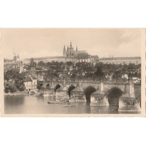 PRAGA. Prag / Karlsbrücke und Hradtschin, wyd. ok. 1942; cz.-b., stan bdb