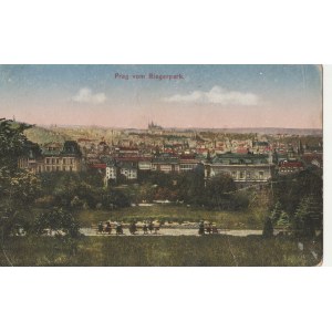 PRAGA. Prag vom Riegerpark, wyd. przed 1939; kolor., stan, db