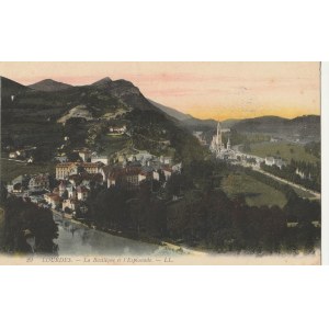 LOURDES. LOURDES. La Basilique et l'Esplande, wyd. przed 1918; kolor., stan db