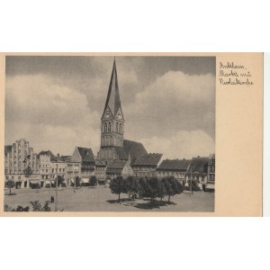 ANKLAM. Anklam, Markt mit Nicolaikirche, wyd. Postkarten-Verlag Anton Goerlich