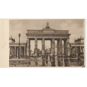 BERLIN. Berlin. Brandenburger Tor, wyd. przed 1918; cz.-b., stan db, bez obiegu