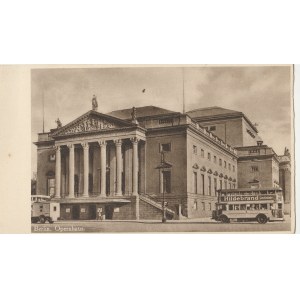 BERLIN. Berlin. Opernhaus, wyd. przed 1918; cz.-b., stan db, cz.-b., bez obiegu