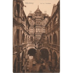 NORYMBERGA. Nürnberg / Hof im Pellerhaus, wyd. Hermann Martin, Kunstverlag