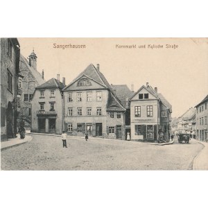 SANGERHAUSEN. Sangerhausen / Kornmarkt und Kylische Straße, wyd. ok. 1915; cz.