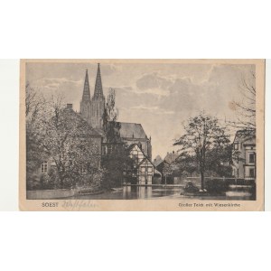 SOEST. SOEST / Großer Teich mit Wiesenkirche, wyd. Wilh. Miesler, Lippstadt ok