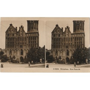 KRÓLEWIEC, KALININGRAD. Königsberg. Dom-Fassade, wyd. ok. 1925; cz.-b., stan db