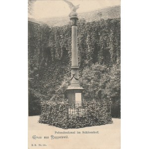 RAPPERSWIL. Polendenkmal im Schlosshof / Gruss aus Rapperswil, wyd. ok. 1910