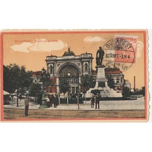 BUDAPESZT. BUDAPEST. Keleti pályaudvar, wyd. ok. 1919; kolor., stan db