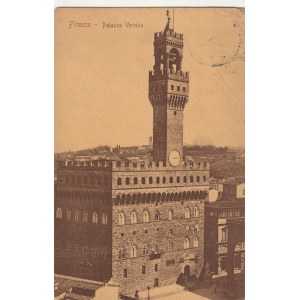 FLORENCJA. Firenze - Palazzo Vecchio, wyd. CARTOLINA POSTALE ITALIANA, ok. 1907