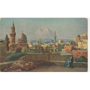 KAIR. C. Wuttke: Kairo Cairo Le Caire, wyd. R & J. D., przed 1918; kolor.