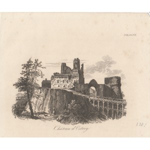 OSTRÓG. Widok na zamek w Ostrogu, pochodzi z: dzieła: La Pologne historique
