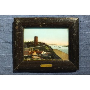 GRUDZIEDZ. Panorama of the city, frame for slight conservation, color, st. bdb