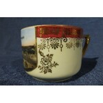 TORUŃ. Kubek porcelanowy- dla pruskich rezerwistów, widok- kolor; st. bdb., wys