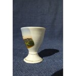DZIWNÓW. Kieliszek na jajka, porcelana, widok -kolor; st. bdb, wys.: ok. 55 mm