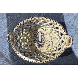 LIZBONA. Koszyk z porcelany z dwoma uchami, producent: Outeiro Agueda Portugal