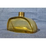 FLAKON. Flakon na perfumy szkło kolorowe (żółte); st. bdb, wys.: ok. 80 mm, wym