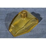 FLAKON. Flakon na perfumy szkło kolorowe (żółte); st. bdb, wys.: ok. 80 mm, wym