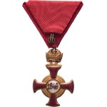 Rakousko - Uhersko, František Josef I., 1848 - 1916, Zlatý zásl.kříž s korunou, Marko.138p, VM2.6-C