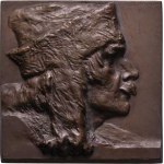 Sucharda Stanislav, 1866 - 1916, Kníže Přemysl -jednostranná plaketa b.l.(1900) -