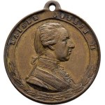 Josef II., 1780 - 1790, Medailka na 100.výročí nástupu na trůn 3.XII.1880 -