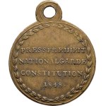 Ferdinand V., 1835 - 1848, Nesign. - medailka na vydání ústavy 13.14.15.3.1848 -