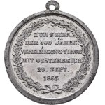 František Josef I., 1848 - 1916, Nesign. - 500 let unie Tyrolska s Rakouskem 29.9.1863