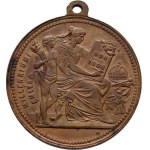 František Josef I., 1848 - 1916, Nesign. - medailka na uherské milenium 896 / 1896 -