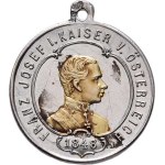 František Josef I., 1848 - 1916, Sign.TC - medailka na 50 let vlády 1898 - mladé