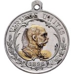 František Josef I., 1848 - 1916, Sign.TC - medailka na 50 let vlády 1898 - mladé