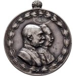 František Josef I., 1848 - 1916, Nesign. - medailka Červeného kříže na spojen. 1914 -