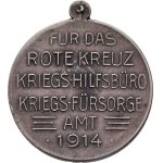 František Josef I., 1848 - 1916, Nesign. - medailka Červeného kříže na spojen. 1914 -
