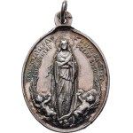 Církevní medaile - mariánské družiny, Praha u sv.Ignáce 1920 - družina dívek - Panna Marie,