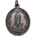 Církevní medaile - mariánské družiny, Smíchov 1886 - Panna Marie Immaculata, opis /