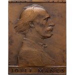 Španiel Otakar, 1881 - 1955, Josef Mánes - pamětní plaketa b.l. (1919) - poprsí