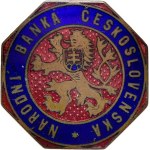 Smaltované odznaky, Národní banka československá b.l., Nesign., smaltov.