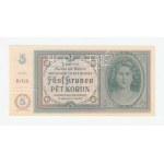 Protektorát Čechy a Morava, 1939 - 1945, 5 Koruna (1940) - série B026, BHK.31, He.33a.s2,