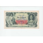 Slovenská republika, 1939 - 1945, 100 Koruna 1931 - přetisk, sér.Cb, BHK.43b,