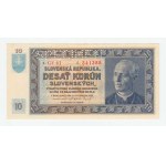 Slovenská republika, 1939 - 1945, 10 Koruna 1939, série Gf61, BHK.46b, He.49a2.s1,