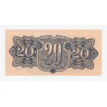 ČSR - Poukázky pro osvobozené území, 1944 - 1945, 20 Koruna 1944, série AK, BHK.58a1, He.63a.s1, na