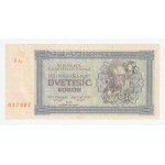 Slovensko - Poukázky pro osvobozené území, 1945, 2000 Koruna 1945, série 6Ar, BHK.69aA, He.74a1.s1,