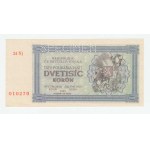 Slovensko - Poukázky pro osvobozené území, 1945, 2000 Koruna 1945, série 24Ňj, BHK.69bA, He.74a2.s1